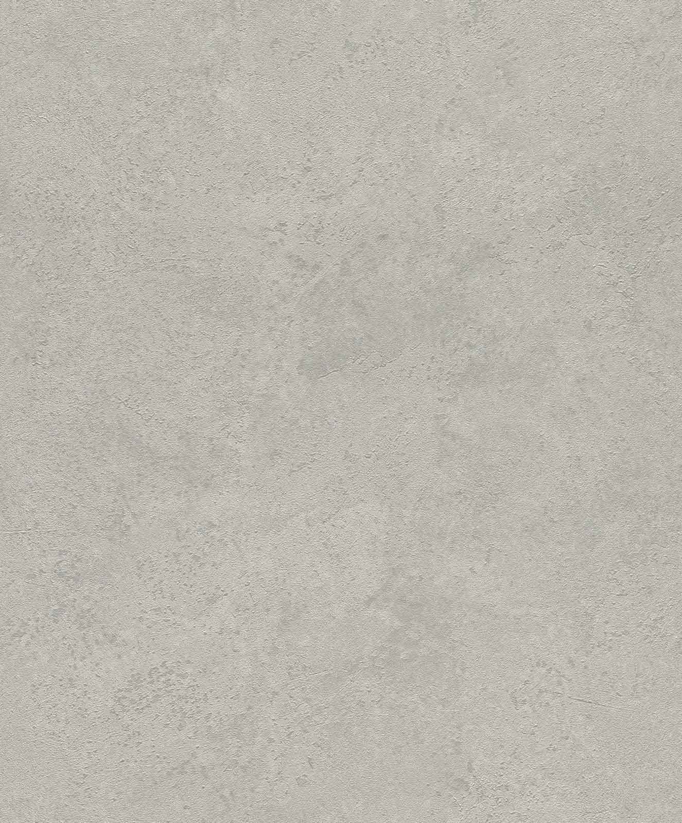 Rasch Factory V Collection 315141 Non-Woven Wallpaper Silver Metallic Plain Concrete Look Structure