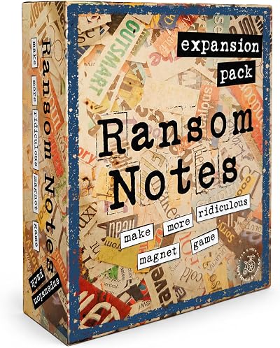 Ransom Notes Expansion Pack One The Ridiculous Word Magnet Party Game Brand new