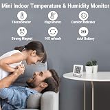 ThermoPro TP49W-8 Digital Mini Hygrometer Thermometer 8 Pack Indoor Temperature view 2