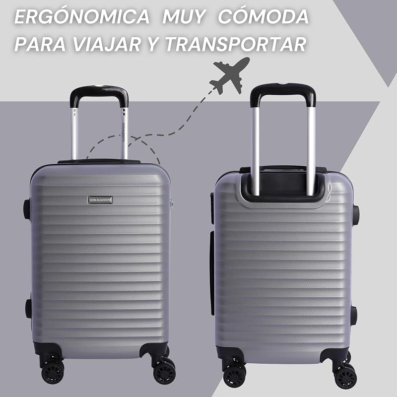 - Koffer - Handgepäck Koffer 55x40x20 -Reisekoffer mit 4 Rollen 360º leicht- Hartschalenkoffer - ABS - 32 L - Trolley - Carry on Luggage - rollkoffer - Klein & Mittelgroß - Iris