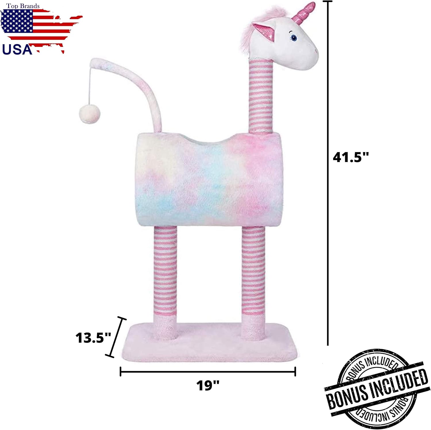 TOPKITCH Activity Cat Tree Condo with Scratching Posts &, Activity Tower Cat Play House Furniture (Giraffe) : Pet Supplies