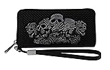ABC STORY Women Leather Wallet with Wristlet Strap
