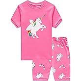Family Feeling Giraffe Little Girls' Short Pajamas 100% Cotton Clothes