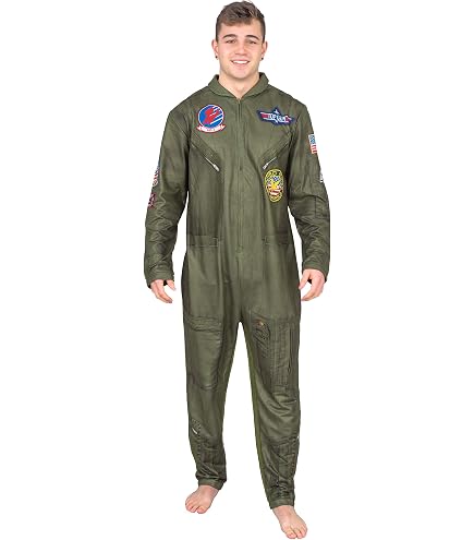 Amazon.com: RG Costumes Men's Top Gun Jumpsuit and Cap, Olive