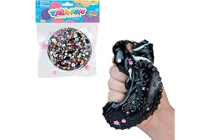ORB Curiosities Tabalicious Jumbo Black TABA Squishy Cookie - Super Soft, Jumbo Sized Sandwich Cookie - Squish, Squeeze, Pinc