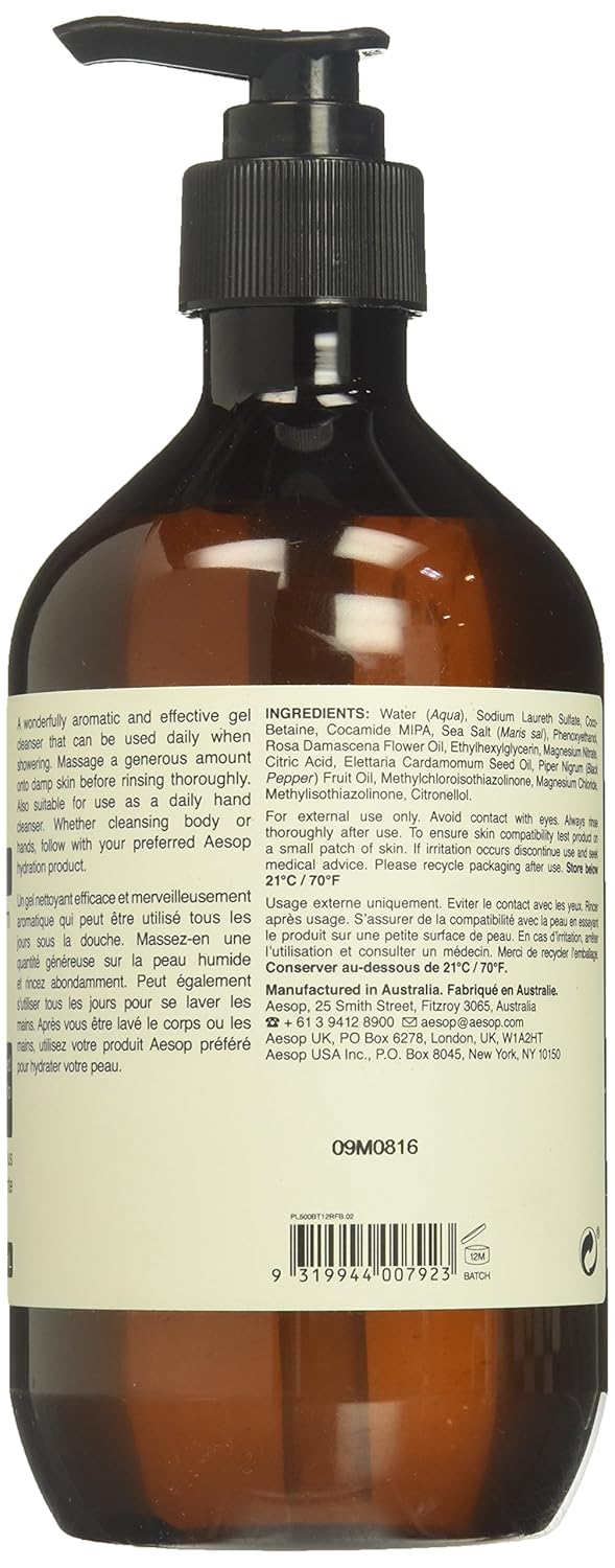 Aesop A Rose by Any Other Name Body Cleanser, 16.9 fl.Oz : Bath And Shower Gels : Beauty