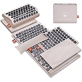 Acupressure Mat Set with 6,210 Pressure Points for Pain Relief and Relaxation Kit for Back, Neck, and Sleep – Yoga and Meditation Pillow (Soft Cream)