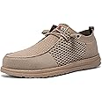 LARNMERN Slip On Steel Toe Shoes Men Lightweight Comfortable Lounging Walking Sneakers Steel Toe Loafers