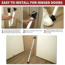 2-in-1 Folding Door Security Bar, Sliding Patio