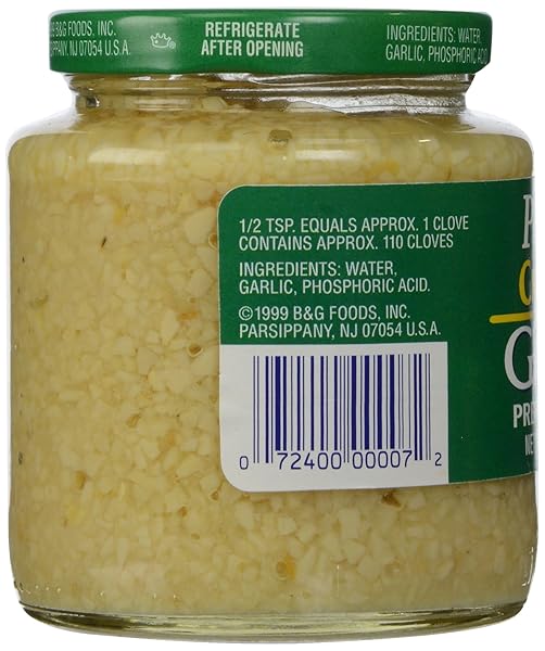POLANER PREMIUM WHITE CHOPPED GARLIC, 10 OUNCE