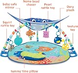 Bright Starts Disney Baby Finding Nemo Ocean Lights Activity Gym Mat Detachable view 5
