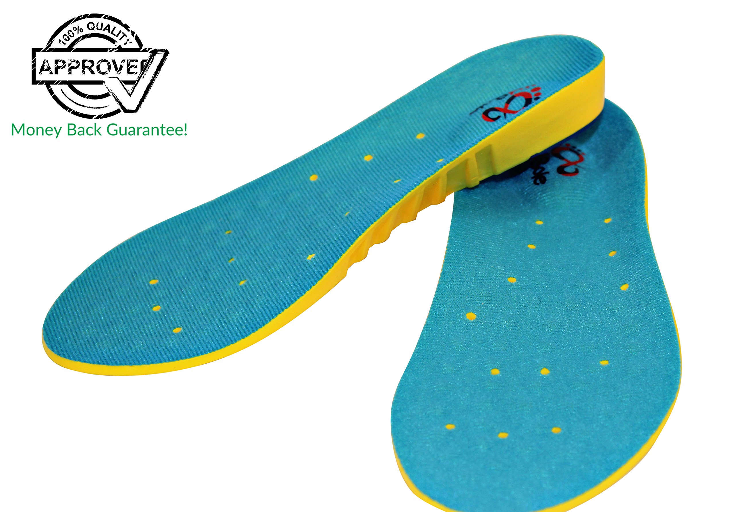 Children's Athletic Memory Foam Insoles For Arch Support and Comfort