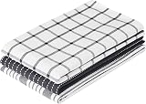 Penguin Home Set of 3 100% Cotton Kitchen Towels 50x70 cm Black White view 6