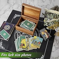 DRASTAR Keepsake Box, Acacia Wood Memory Box with