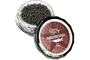 Caviar Star Premium American Paddlefish Caviar - Wild-Caught Spoonbill Malossol Roe - Fresh, Domestic Gourmet Delicacy - Culinary Experience - 2 Ounce