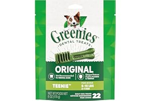 Greenies Original Teenie Natural Dental Care Dog Treats, 6 oz. Pack (22 Treats)