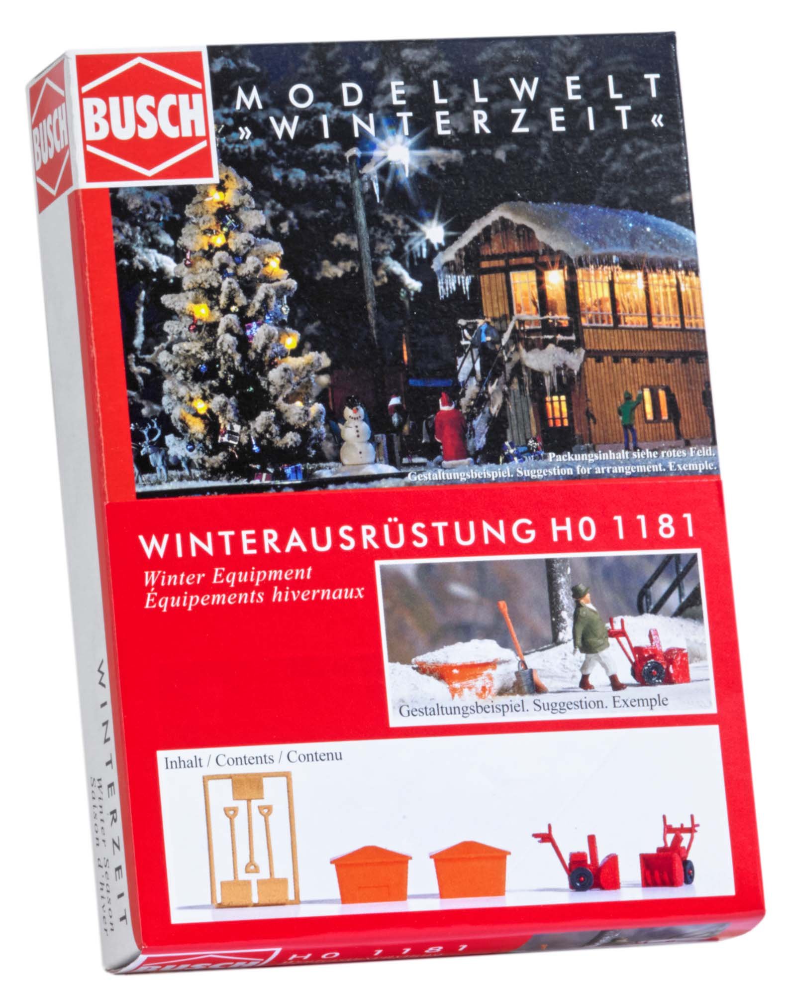 Busch 1181 - Winter equipment, vehicle.