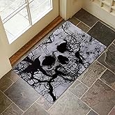 VANZEV Gothic Skull Tree Indoor Door Mat for Entryway, 17x29.5 Inch, Dark Forest with Skull Floor Doormat for Home Decor, Non-Slip Rug Mat for Living Room, Kitchen, Bedroom, Gifts for Goth Lovers