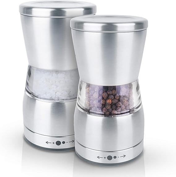 Molinillo de sal y pimienta profesional de Y&Y, molinillo de cuerpo de