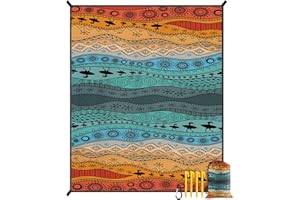 Spardar Beach Blanket, Extra Large Beach Blanket Waterproof Sandproof, Quick Drying Lightweight Foldable 71''*87'' Beach Mat 