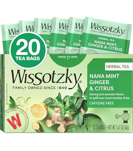 tea Amazon.com : Wissotzky Nana Mint & Lemon Fusion Herbal Tea (3 Pack