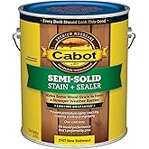Cabot Semi-Solid Wood Stain + Sealer, Low VOC, New Redwood, Gallon