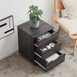 Farini 3-Drawer Vertical Filing Cabinet Rolling