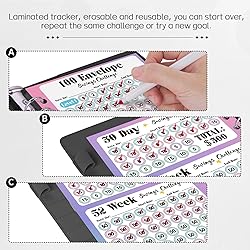 Sooez 100 Envelope Money Saving Challenge Book with