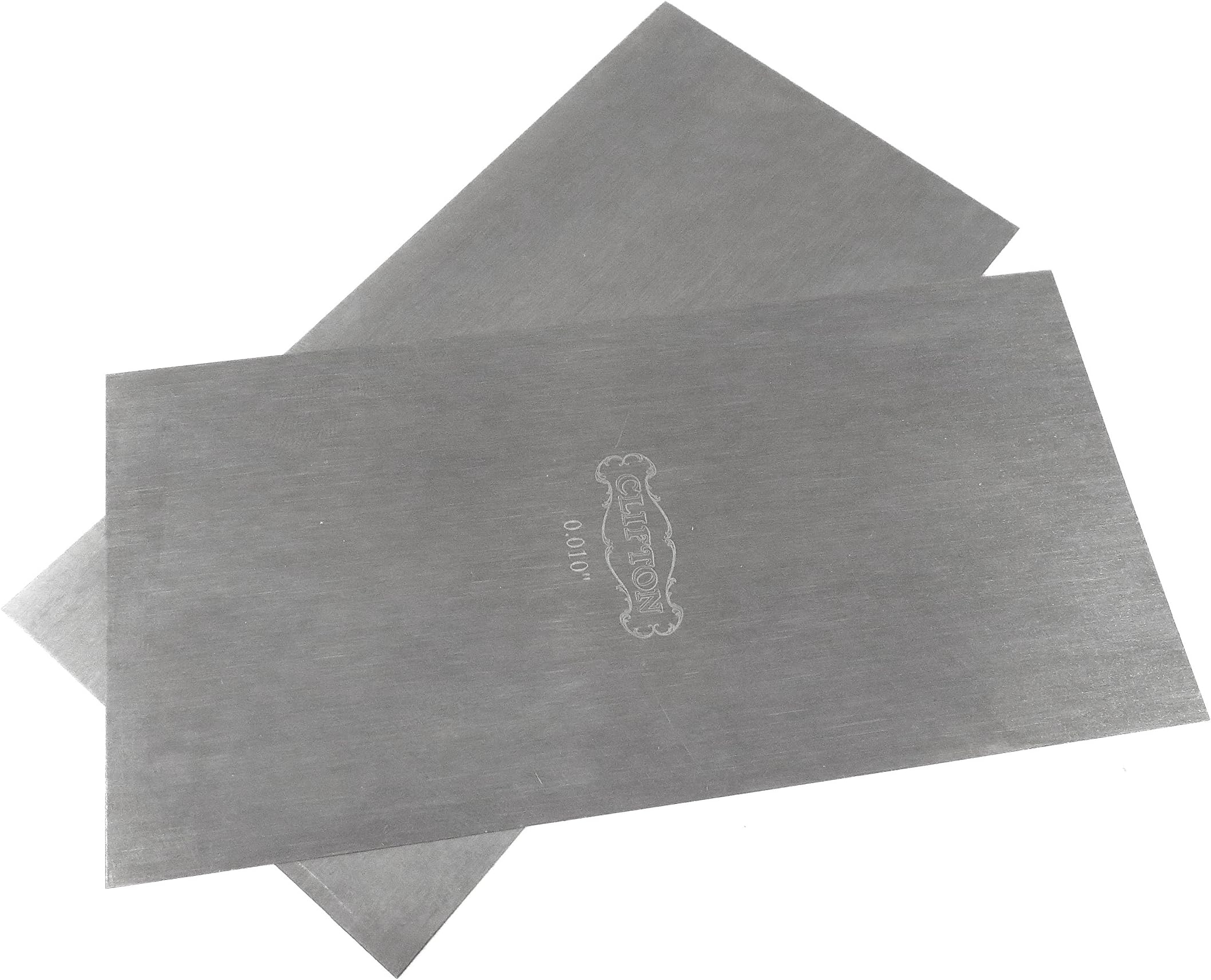 Pair Set of 2 each Clifton Tool Company 3 x 6 Inches Super Thin (0.010 Inches or .25 mm) Cabinet Scrapers UK High Carbon Tool Steel TTW.010x2