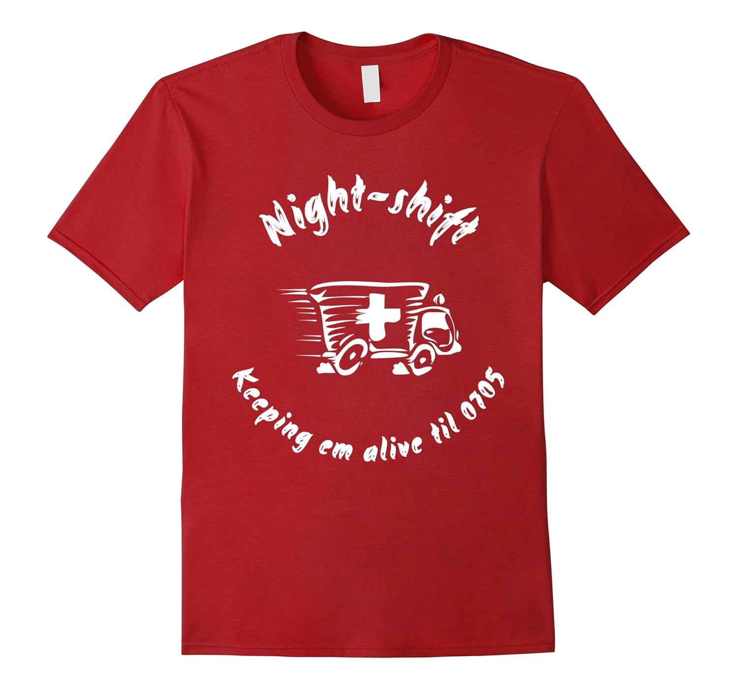 Night-shift T-shirt for Medics Super Nurses ER-ANZ