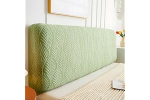 JOKIVTOU Solid Jacquard Fabric Headboard Covers Slipcover,Stretch Bed Headboard,Bed Head Cover Slipcover Backrest Cover Headboards Beds Cover Protective Universal Dustproof Modern