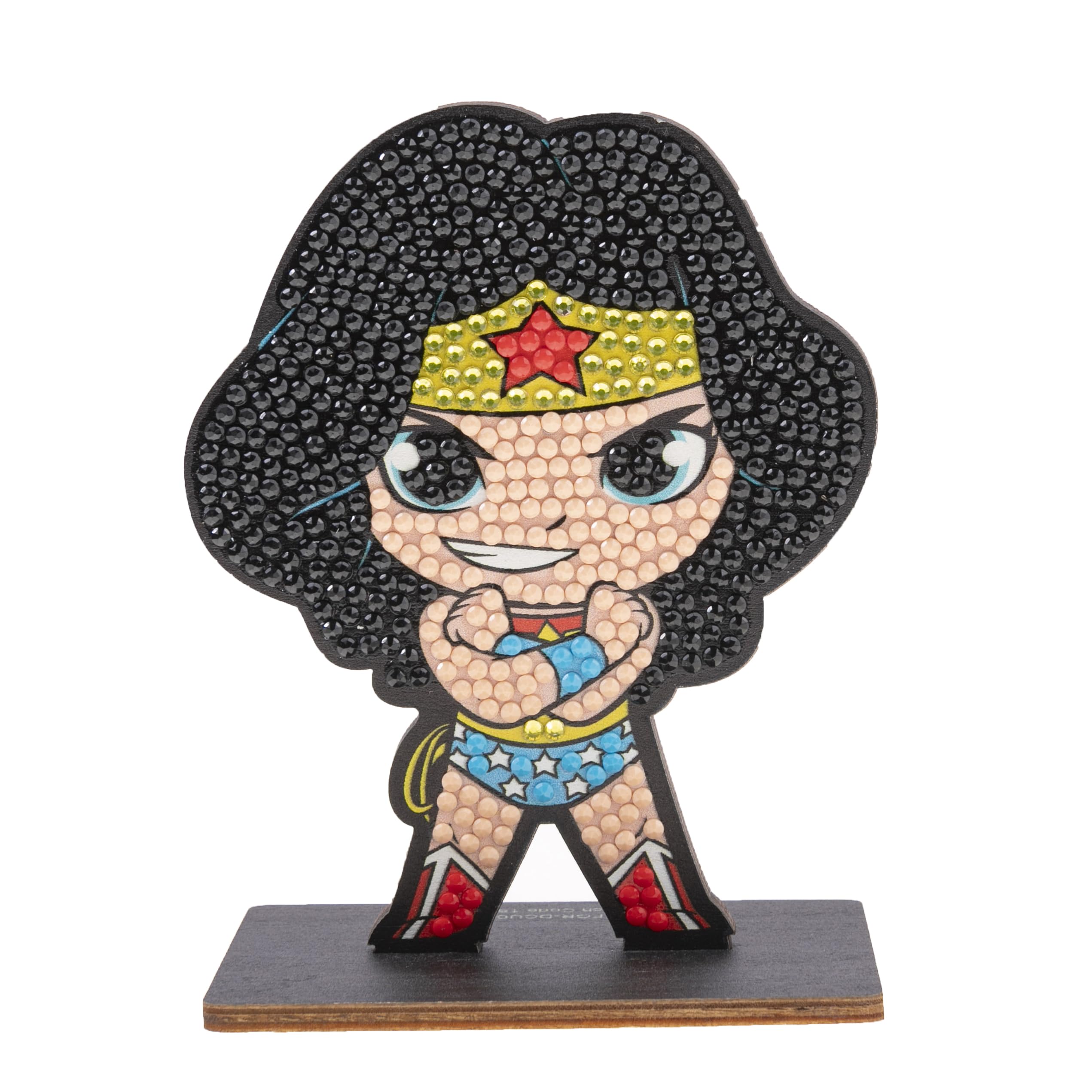Crystal Art - Diamond Figurine Kit - Creative and Fun Activity - Adults and Children - Glitter Decoration in Assorted Colours - DC Comics - Wonder Woman