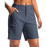 G Gradual Women's 7" Hiking Cargo Shorts Quick Dry Lightweight Golf Outdoor Work Summer Travel Shorts with Pockets