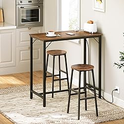 HOOBRO Bar Table with Charging Station, Rectangular