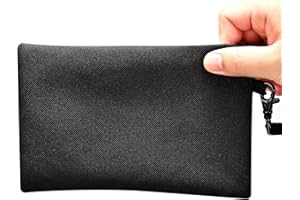 BASONCBS Small Smell Proof Bag, Smell Proof Pouch Container,Tash Travel Storage Pouch Pocket (BLACK)