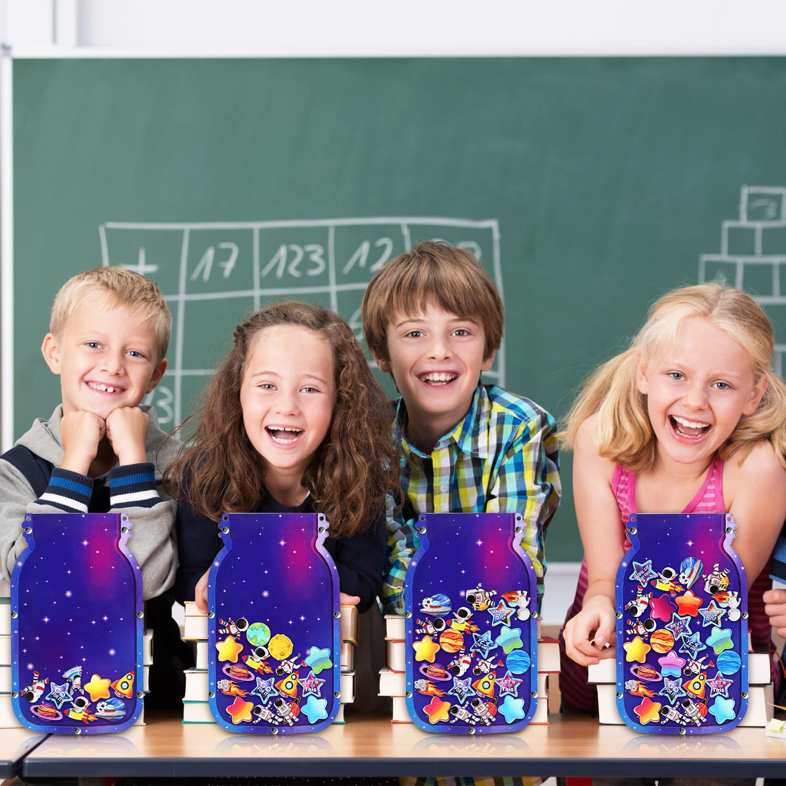 Mua Treela Outer Space Reward Mason Jar for Kids Bulletin Board Reward ...