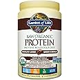 Garden of Life Raw Organic Protein, Chocolate, 660g. Packed with 22 Grams of Certified Organic Plant Protein, including peas 