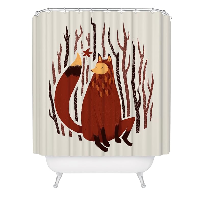 Forest Fox Shower Curtain / Fox Shower Curtain / Wilderness
