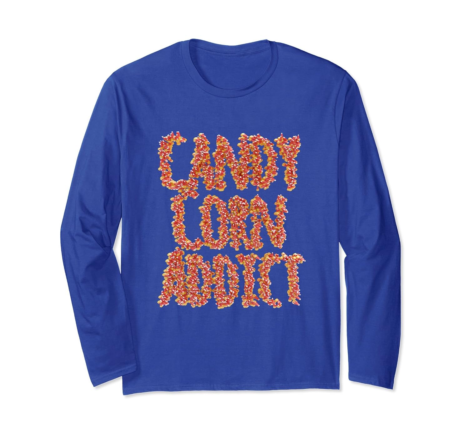 Candy Corn Addict Halloween Long Sleeve T-Shirt-ANZ