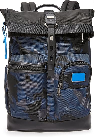 tumi blue camo backpack