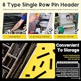 Mardatt 240Pcs 2.54mm Female Pin Header Assortment Kit 4-40 Pins PCB Connector view 3