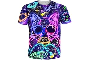 Cozople Mens Tshirt Funny Animal Shirts 3D Printed Graphic Tees Crewneck Short Sleeve Shirts