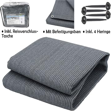 Vorzeltteppich Blau Grau Campingteppich Zeltteppich Wohnwagen