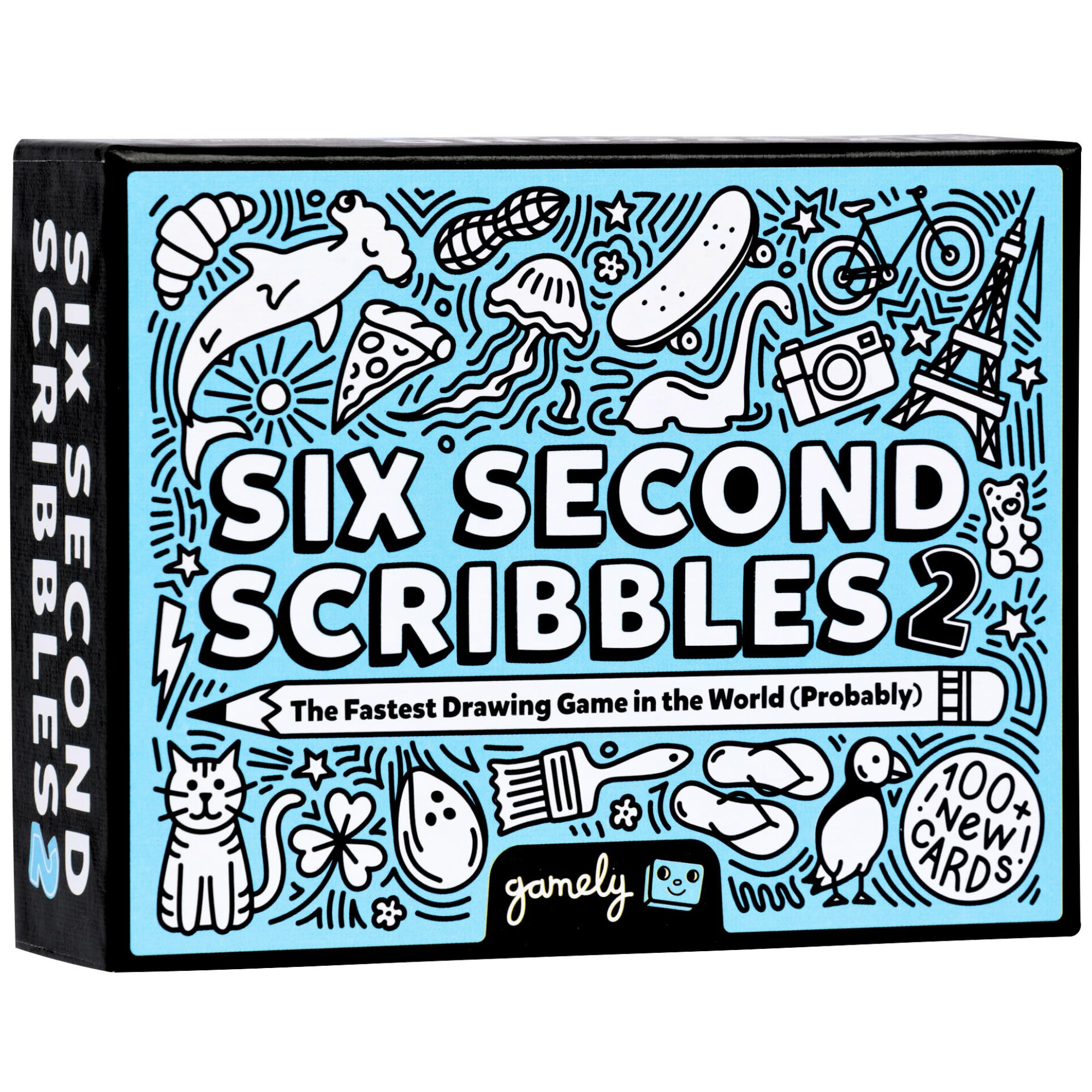 Six Second Scribbles 2: The frantically fast and fantastically fun drawing game with 100+ all new cards | A family friendly party game for children, teens and adults