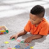 Melissa & Doug 52 Wooden Alphabet Magnets in a Box Uppercase & Lowercase Letters view 2