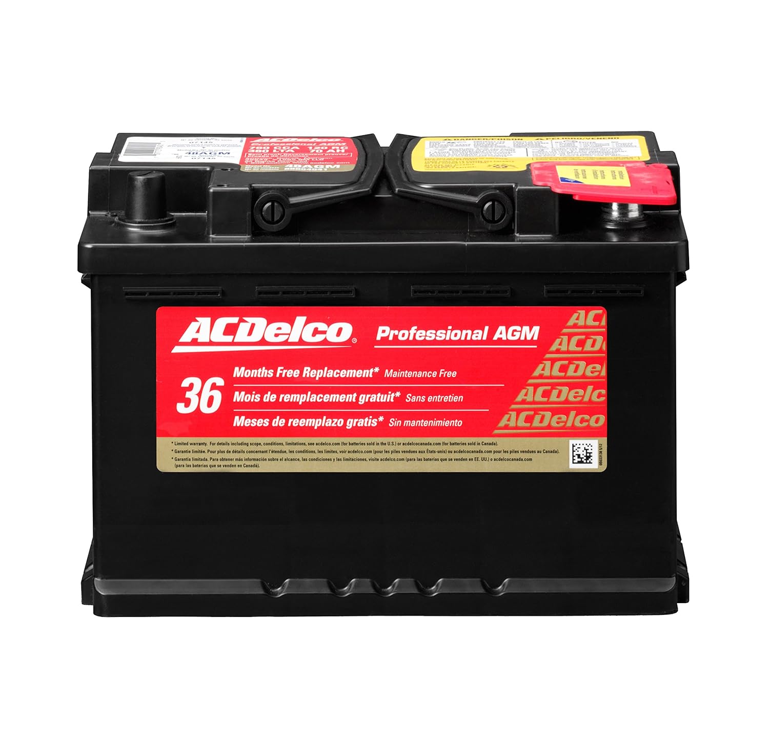 ACDelco 48AGM Professional Automotive AGM BCI Group 48 Battery Amazon