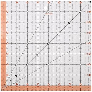 Fiskars 8.5x8.5 Square Acrylic Ruler (187200-1001) (187200-1000)
