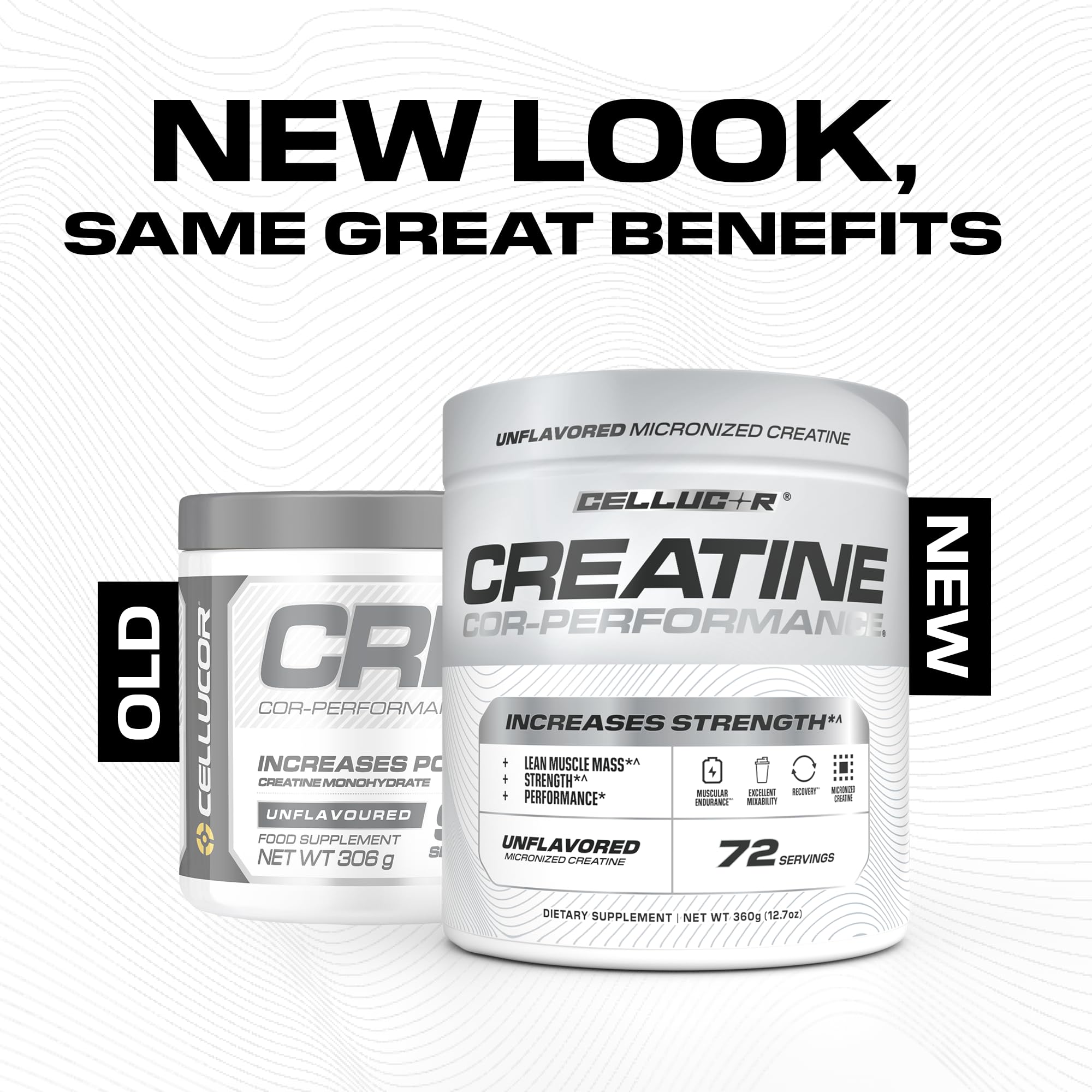 Cellucor Cor-Performance Creatine Monohydrate for Strength and Muscle Growth, 72 Servings