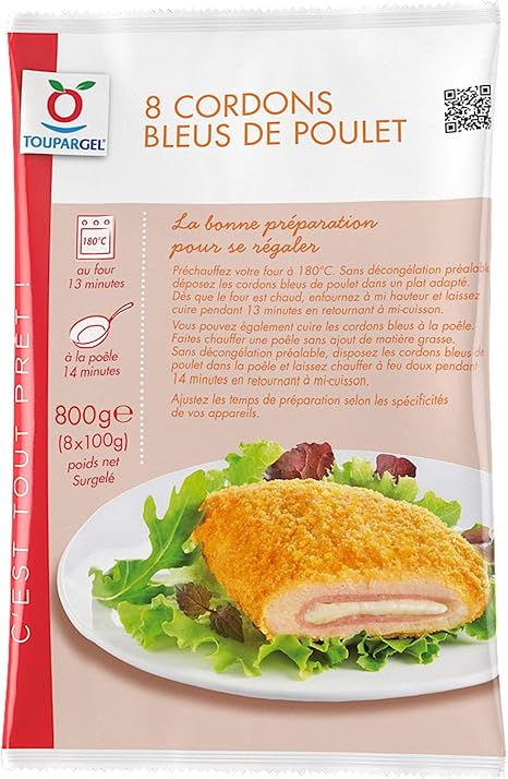 Cordons Bleus De Poulet Surgeles 8 X 100 G Amazon Fr Epicerie