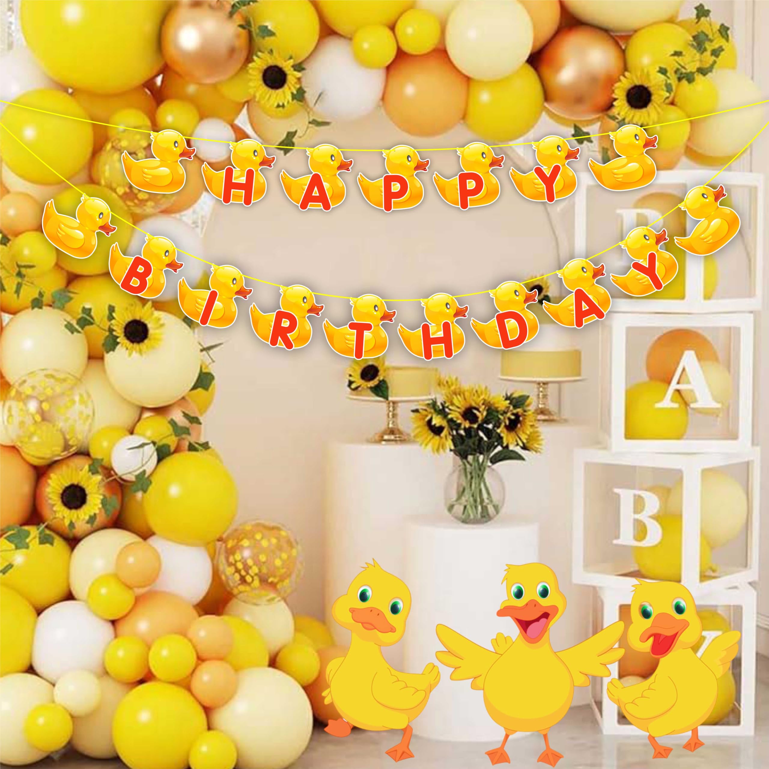 Seyal® Cartoon Duck Happy Birthday Banner